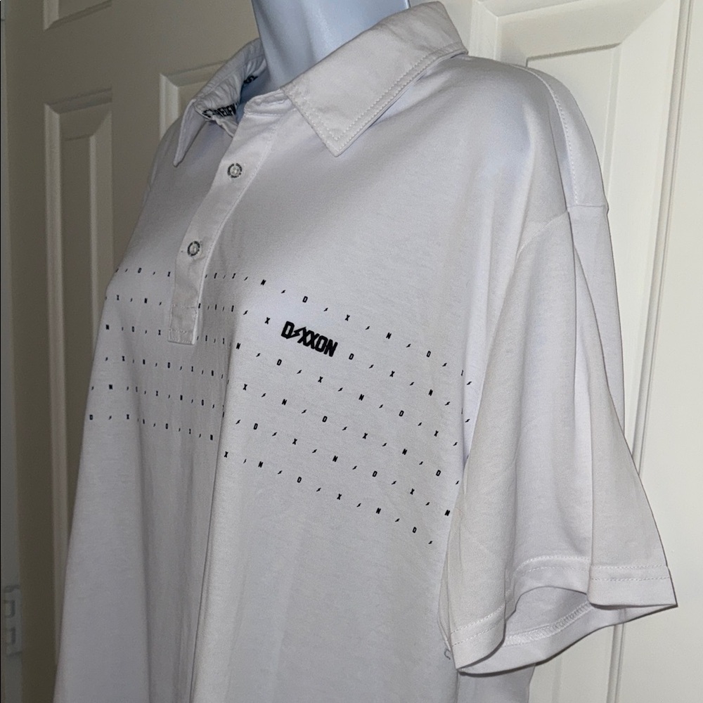 New Dixxon White Polo Shirt- Mens - Picture 4 of 9